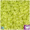 BeadTin Yellow Sparkle 6.5mm Mini Barrel Plastic Pony Beads (1000pcs)